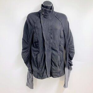 Free‎ People Movement Women's Asymmetrical OB846685 Zip Snap Jacket Size S